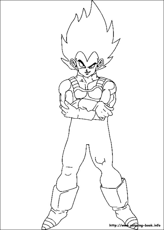 Dragon Ball Z coloring picture